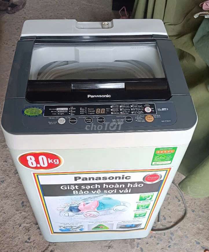 BÁN MÁY GIẶT PANASONIC8KG THÁI LAN,MẪU MỚI,ĐẸP,ZIN