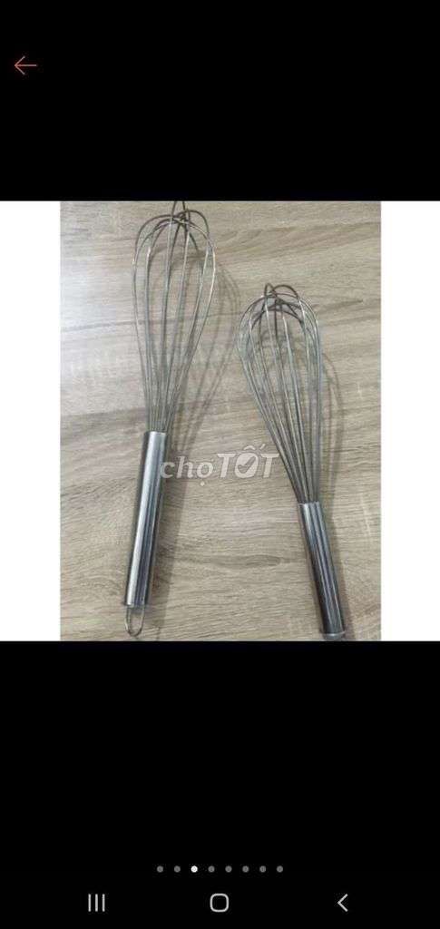 Cây đánh trứng Inox Bạc. Mua bán Dụng cụ nhà bếp tại Quận Bình Thạnh Tp Hồ Chí Minh được đăng bởi Thu Hồng hình 1