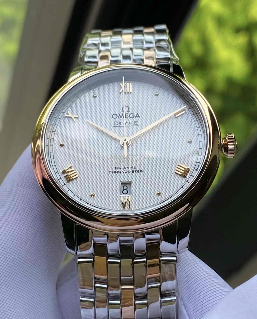Omega De Ville Prestige Demi Vàng Hồng 39.5mm. Mua bán Đồng hồ tại Quận Hoàng Mai Hà Nội được đăng bởi Anh Tuấn hình 1