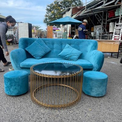 P150525 Bộ sofa thuyền xanh. Mua bán Bàn ghế tại Quận Cẩm Lệ Đà Nẵng được đăng bởi Huỳnh Hà 