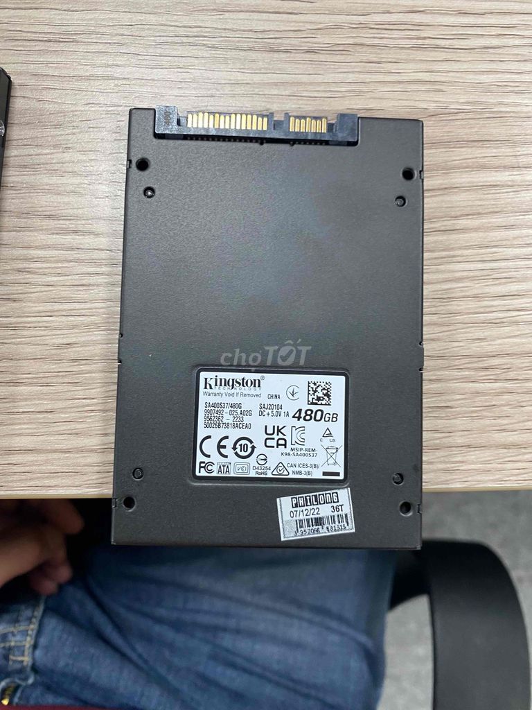 Ổ cứng ssd 480gb. Mua bán Linh kiện (RAM, Card...) tại Quận Nam Từ Liêm Hà Nội được đăng bởi Phan Sang hình 1