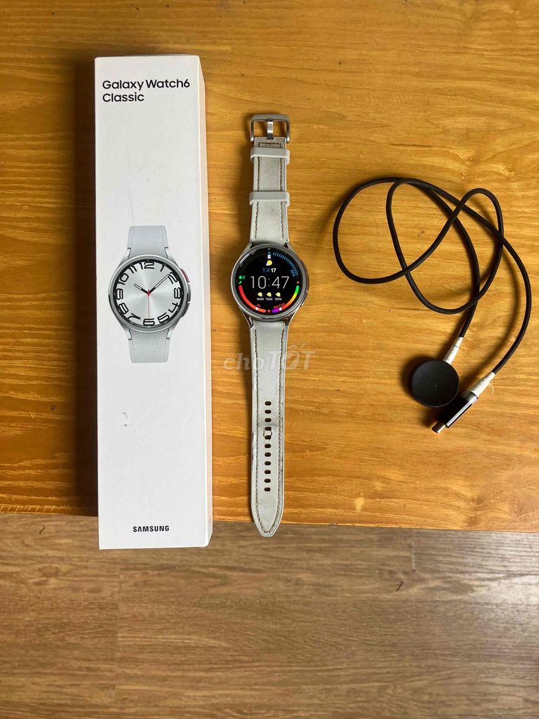 Bán/GL Samsung Galaxy Watch6 Classic 47mm Trắng VN. Mua bán Thiết bị đeo thông minh tại Quận Hoàng Mai Hà Nội được đăng bởi noone hình 1