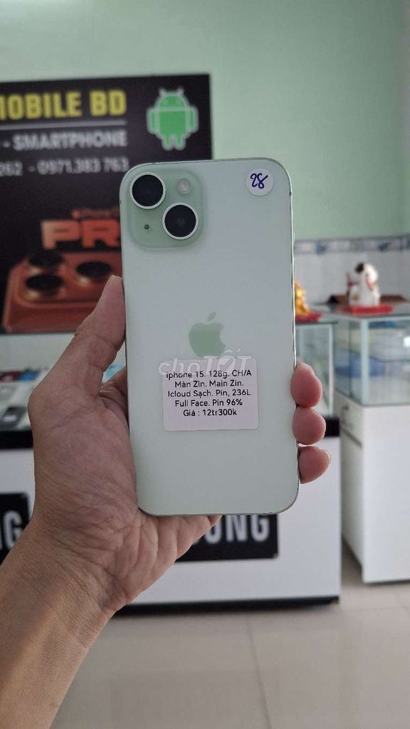 iPhone 15 128GB Xanh lá nhạt CH/A. Mua bán Điện thoại tại Thành phố Thủ Dầu Một Bình Dương được đăng bởi TTMobileBD hình 1