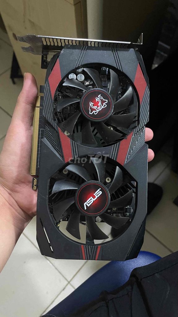 Card đồ họa Asus GTX 1050Ti 4GB Đen, Đỏ. Mua bán Linh kiện (RAM, Card...) tại Huyện Sóc Sơn Hà Nội được đăng bởi Công Master Pc hình 1