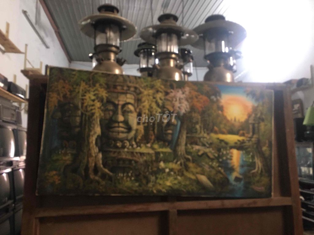 Tranh vẽ xưa 50 x 100 cm. Mua bán Đồ sưu tầm, đồ cổ tại Thành phố Biên Hòa Đồng Nai được đăng bởi xưa cũ biên hoà hình 1