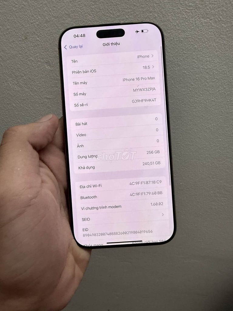 Apple iPhone 16 Pro Max 256GB Vàng. Mua bán Điện thoại tại Huyện Thuận Thành Bắc Ninh được đăng bởi Hồng Nhung hình 1
