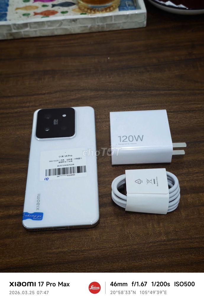 Xiaomi Mi 14 Pro Trắng 16/512 sạc 120w có ship COD. Mua bán Điện thoại tại Quận Hoàng Mai Hà Nội được đăng bởi Trần Ngọc Hiếu hình 1