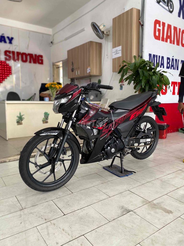 Suzuki Satria 150 đk 2021 màu đỏ đen chính chủ. Mua bán Xe máy tại Quận 12 Tp Hồ Chí Minh được đăng bởi Xe Máy Hoàng Giang An Sương  hình 1