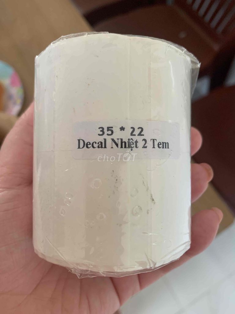 Decal nhiệt Trắng 35x22cm 2 tem Bền. Mua bán Đồ dùng văn phòng tại Thành phố Bà Rịa Bà Rịa - Vũng Tàu được đăng bởi phùng thị ngọc vân hình 1