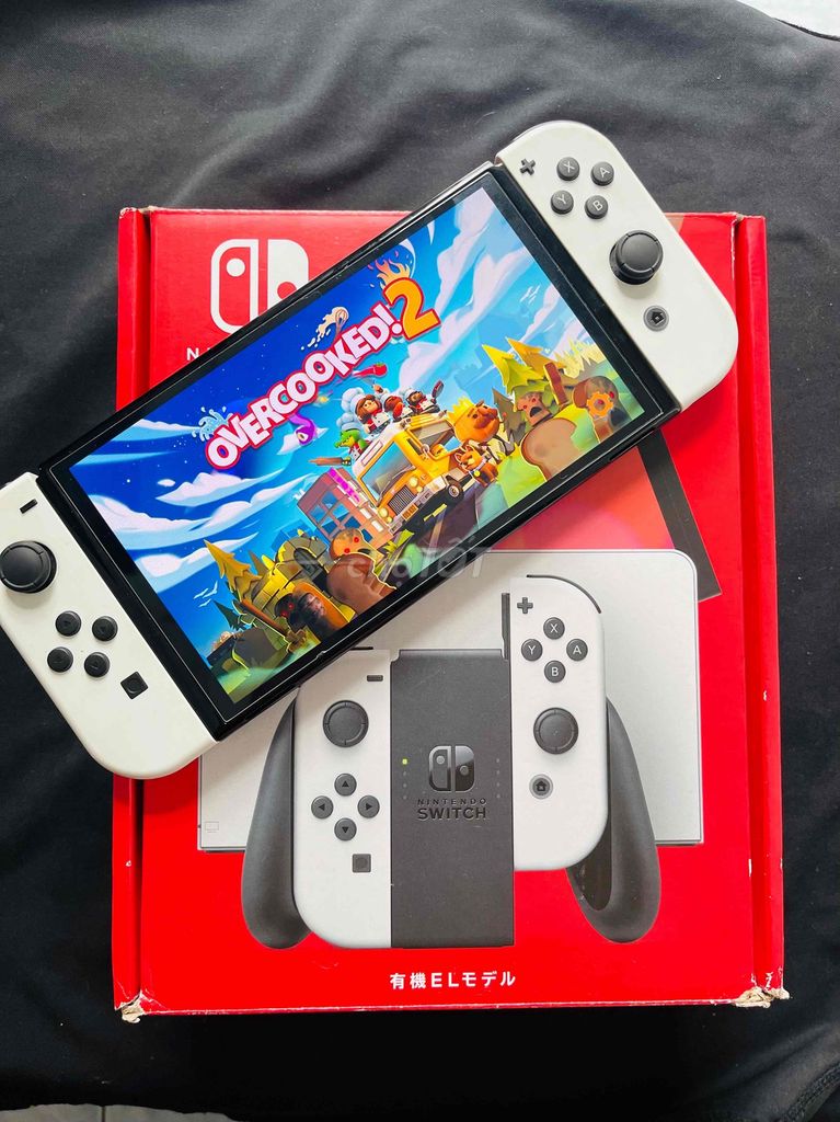 Nintendo Switch OLED White Likenew Fullbox Nohack