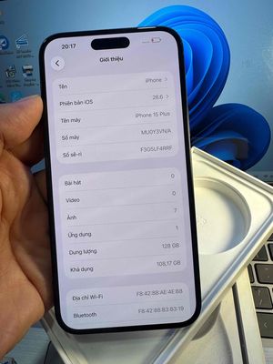 iPhone 15 Plus 128GB Đen 99%