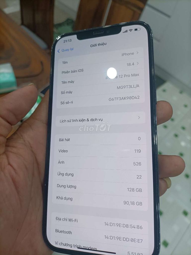 Apple iPhone 12 Pro Max 128GB Vàng. Mua bán Điện thoại tại Thị xã Bến Cát Bình Dương được đăng bởi Thiên Thịnh hình 1