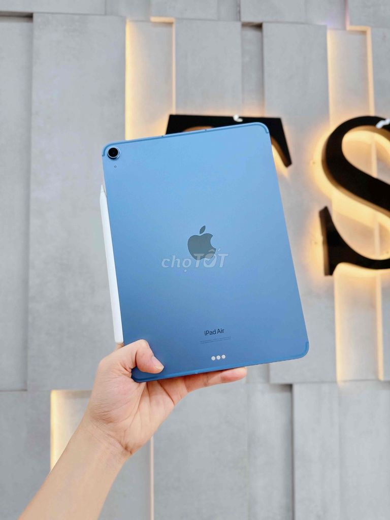 iPad Air 5 blue 64gb 5g p93% máy đẹp + pencil 2. Mua bán Máy tính bảng tại Quận Thanh Khê Đà Nẵng được đăng bởi Thiện Lê TShop 16 Lê Đình Lý hình 1