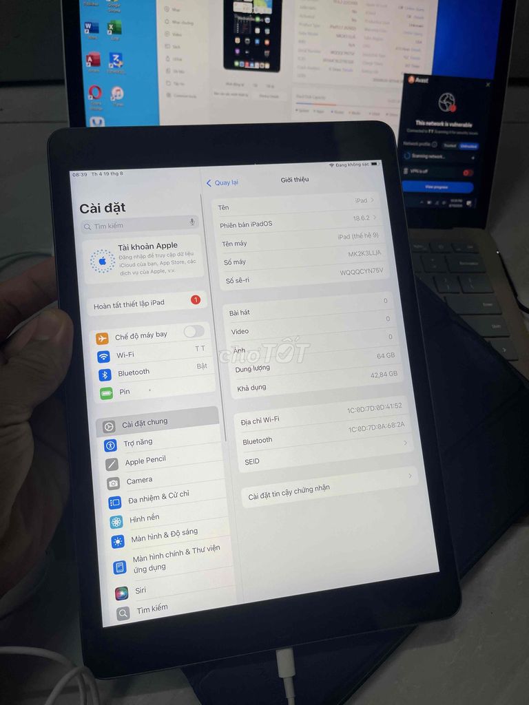 iPad Gen 9 64GB zin đẹp pin92 . icloud sạch Ko bớt. Mua bán Máy tính bảng tại Quận 8 Tp Hồ Chí Minh được đăng bởi Thanh Tâm Mobile hình 1