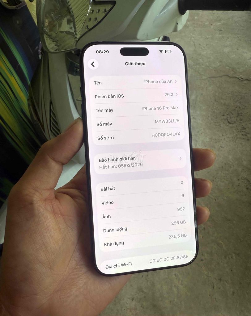 Apple iPhone 16 Pro Max 256GB Đen LLA. Mua bán Điện thoại tại Thành phố Mỹ Tho Tiền Giang được đăng bởi Pepsi hình 1