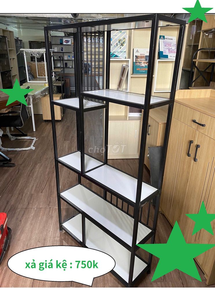 SALE MẪU KỆ SÁCH 80X160X24CM KHUNG HÀN CỐ ĐỊNH . Mua bán Tủ, kệ gia đình tại Quận Tân Phú Tp Hồ Chí Minh được đăng bởi Nội Thất Bàn Tủ Kệ Cửa Hàng Và Văn Phòng hình 1