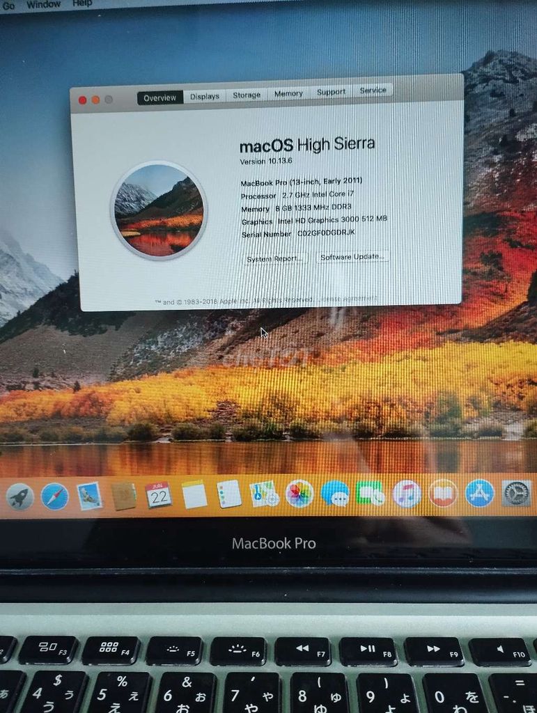 macbook pro 2011 core i7,ram 8g,ổ ssd 128g,. Mua bán Laptop tại Thành phố Tân An Long An được đăng bởi tài hình 1