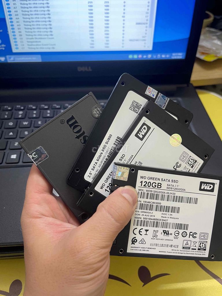 Thanh lý ssd 120G và 128G tháo máy VP