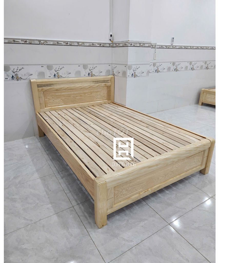 GIƯỜNG GỖ SỒI-GIƯỜNG GỖ-GIƯỜNG GỖ SỒI = GIƯỜNG GỖ. Mua bán Giường, chăn ga gối nệm tại Huyện Nhơn Trạch Đồng Nai được đăng bởi Nội Thất Quang Hùng TD hình 1