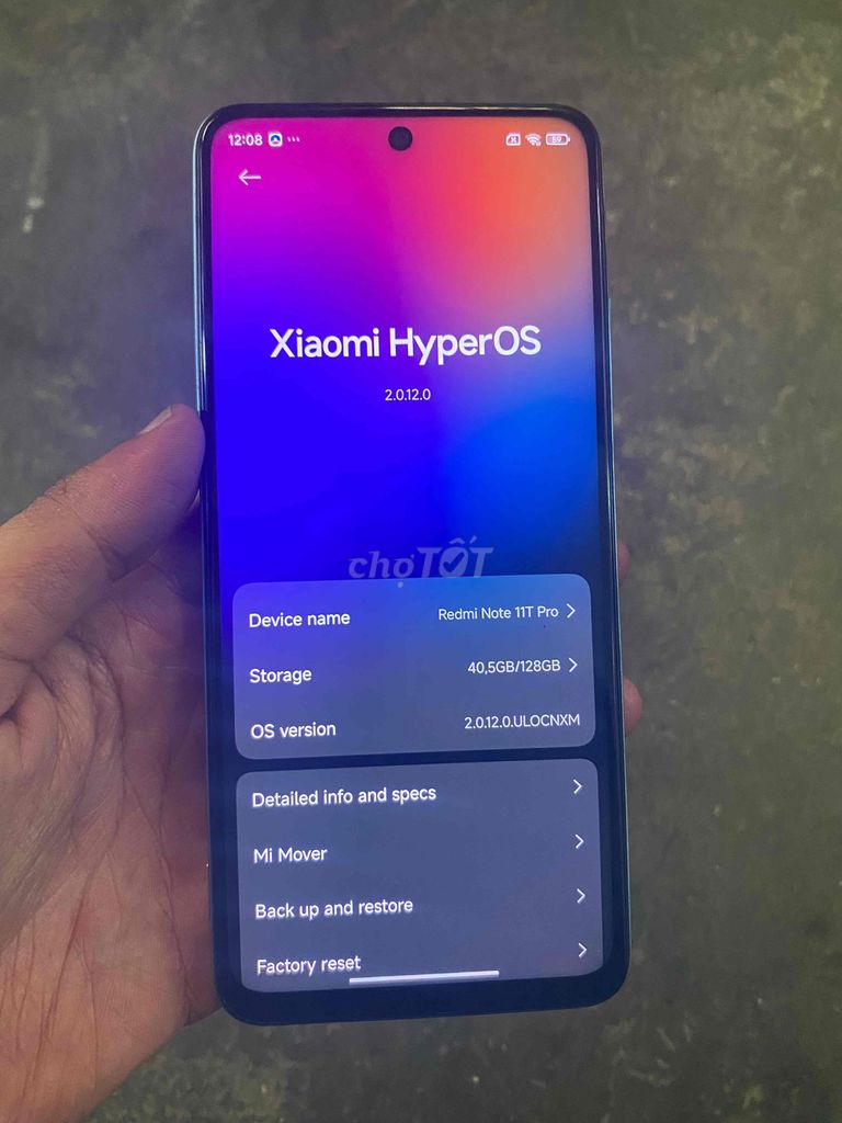 Xiaomi Redmi Note 11T Pro 8GB/128GB Xanh. Mua bán Điện thoại tại Thành phố Thủ Dầu Một Bình Dương được đăng bởi nguyen lam hình 1