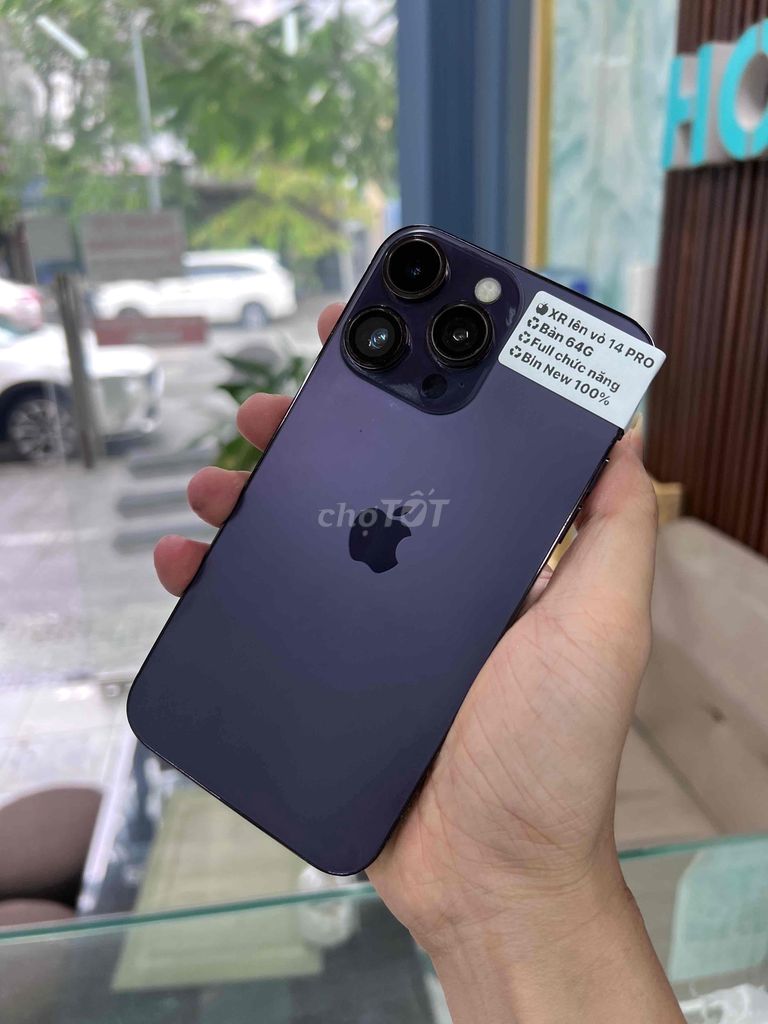 🍎XR / Lên vỏ 14 Pro Tím