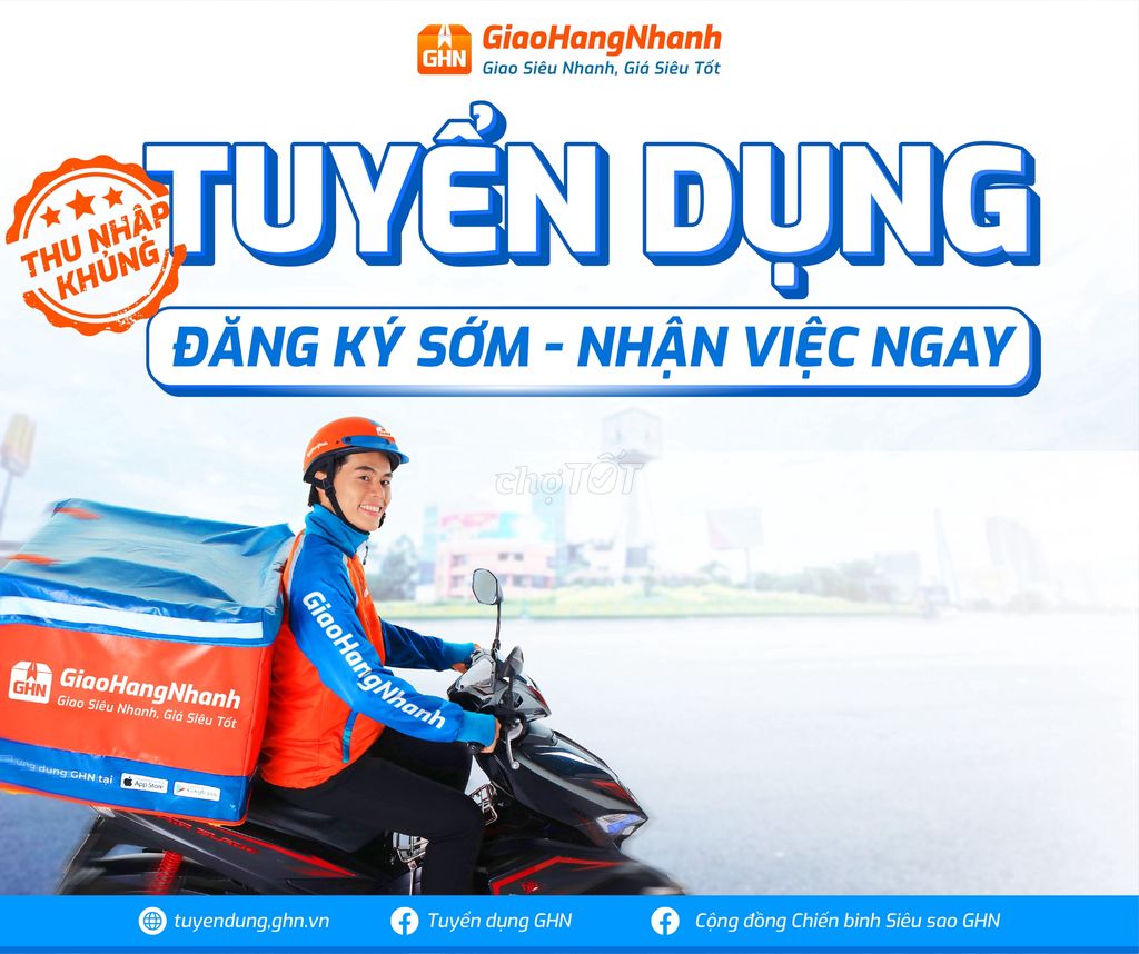 [QUẢNG Ninh Tuyển SHIPPER giao hàng bằng xe máy. Việc làm Tài xế giao hàng xe máy tại Huyện Quảng Ninh Quảng Bình được đăng bởi Nguyen Duc Hoa hình 1