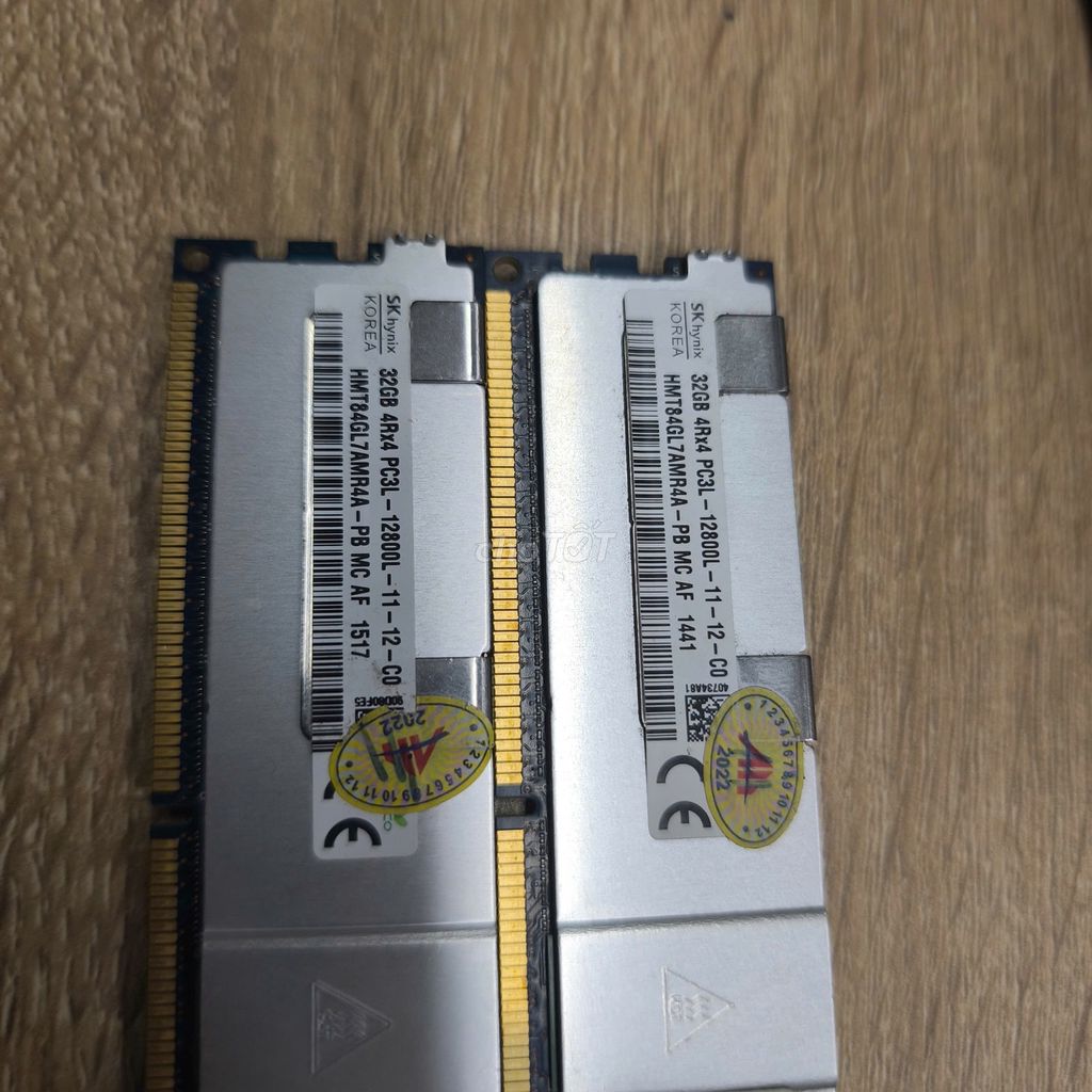 2 Thanh RAM SK Hynix 32GB PC3L-12800L Máy tính bàn. Mua bán Linh kiện (RAM, Card...) tại Quận 12 Tp Hồ Chí Minh được đăng bởi VÕ PHÁP hình 1