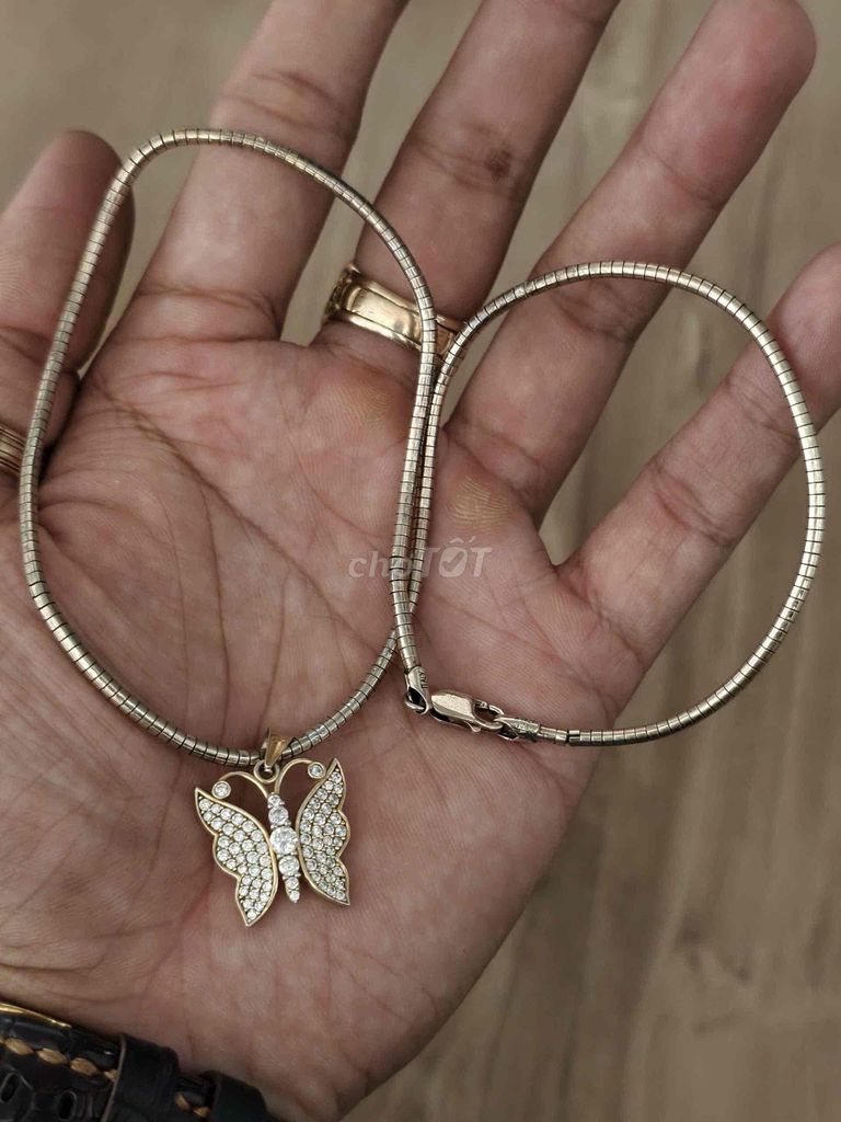 Dây chuyền Bạc Italy 925 plaque vàg mặt bướm Cuban. Mua bán Phụ kiện thời trang khác tại Quận 10 Tp Hồ Chí Minh được đăng bởi lê mạnh tuân hình 1