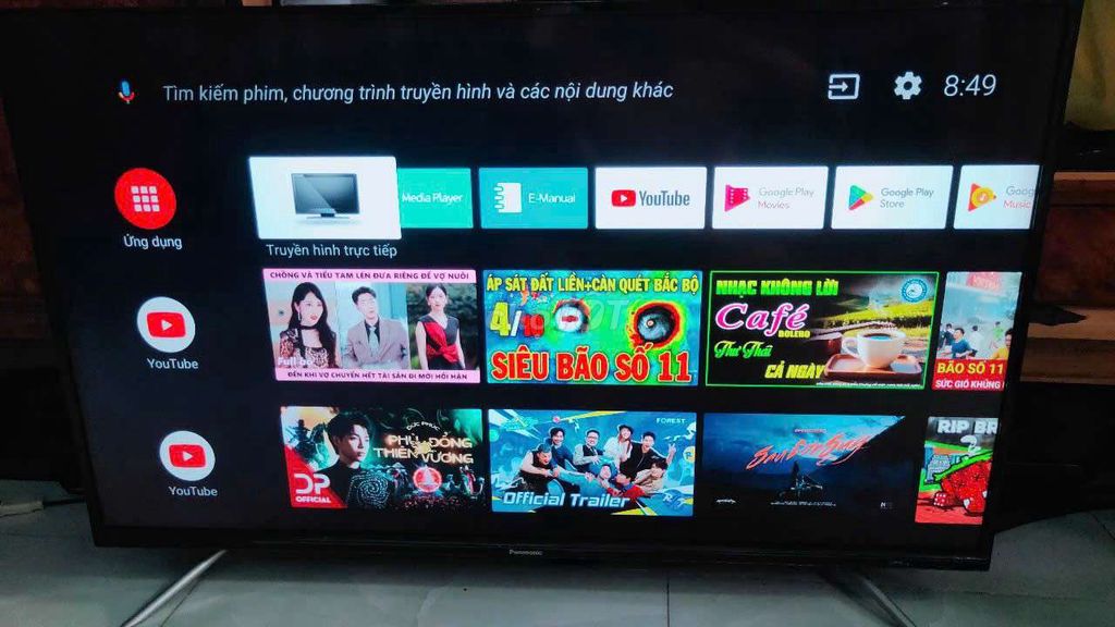 Smart TV Panasonic 43in 4k giọng nói YouTube nhanh. Mua bán Tivi, Âm thanh tại Huyện Bình Chánh Tp Hồ Chí Minh được đăng bởi Thành lý hàng cũ  hình 1