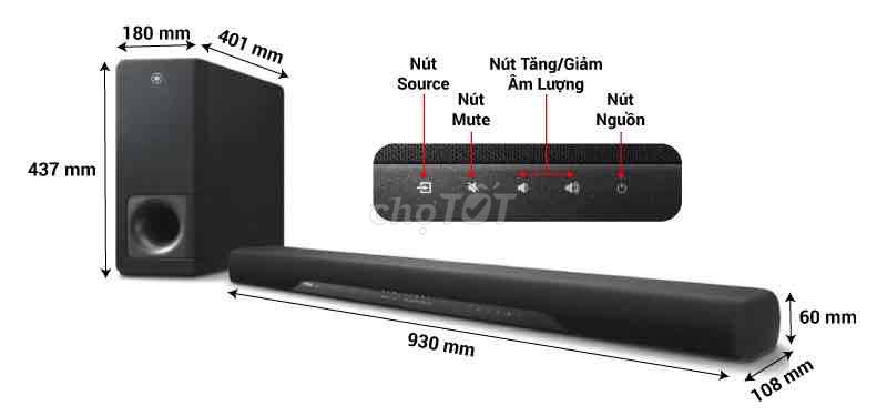 Loa soundbar Yamaha YAS-207 Đen. Mua bán Tivi, Âm thanh tại Quận Tân Phú Tp Hồ Chí Minh được đăng bởi Long Nguyễn hình 1
