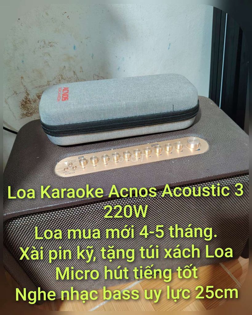 Loa Karaoke Acnos Acoustic 3 còn bảo hành. Mua bán Tivi, Âm thanh tại Thành phố Long Xuyên An Giang được đăng bởi CảnhLee hình 1