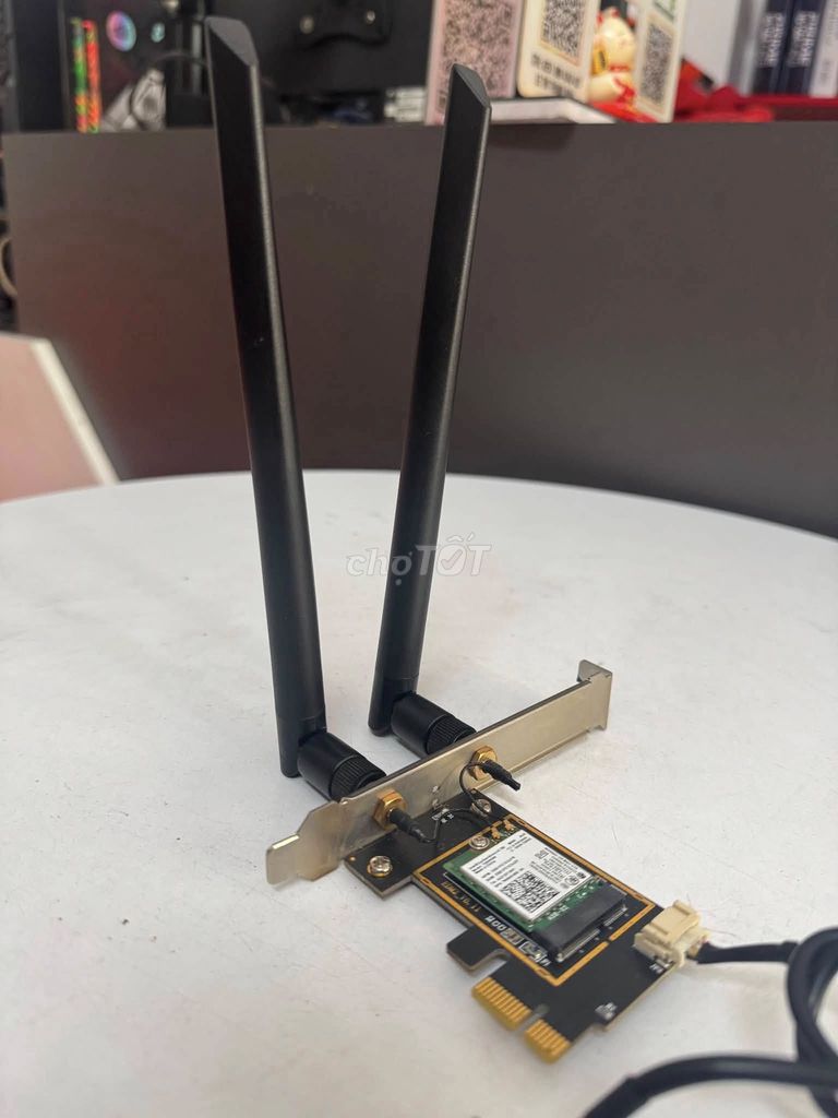 Card mạng Wifi Bluetooth PCIe Kép 2.4G/5GHz. Mua bán Linh kiện (RAM, Card...) tại Quận Thanh Khê Đà Nẵng được đăng bởi  MÁY TÍNH pc hình 1
