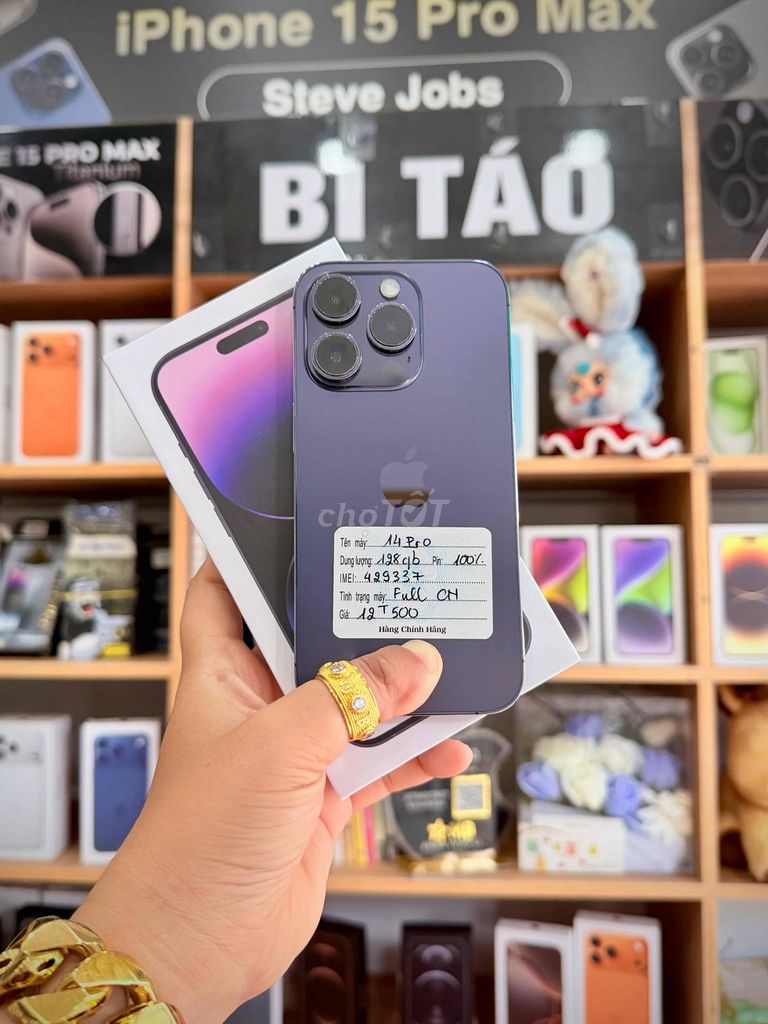 Apple iPhone 14 Pro 128GB Tím. Mua bán Điện thoại tại Thành phố Long Xuyên An Giang được đăng bởi Bi Táo Store hình 1