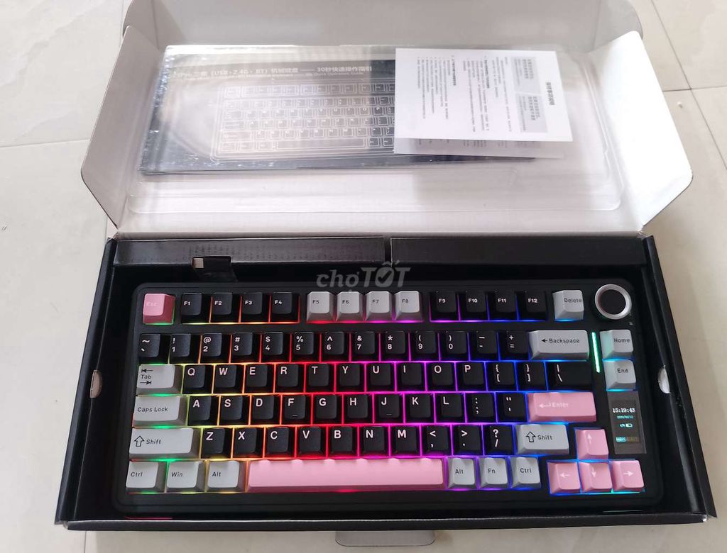 Bàn phím cơ AULA S75Pro Đen New có shipcod. Mua bán Phụ kiện (Màn hình, Chuột...) tại Huyện Ea Kar Đắk Lắk được đăng bởi Kiệt Nguyễn hình 1