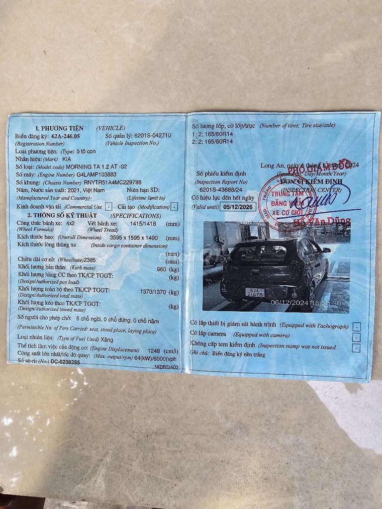 Kia Morning 2021 Tự động 40.000 km,màu Đỏ. Mua bán Ô tô tại Quận 12 Tp Hồ Chí Minh được đăng bởi Phan Nguyễn  hình 9