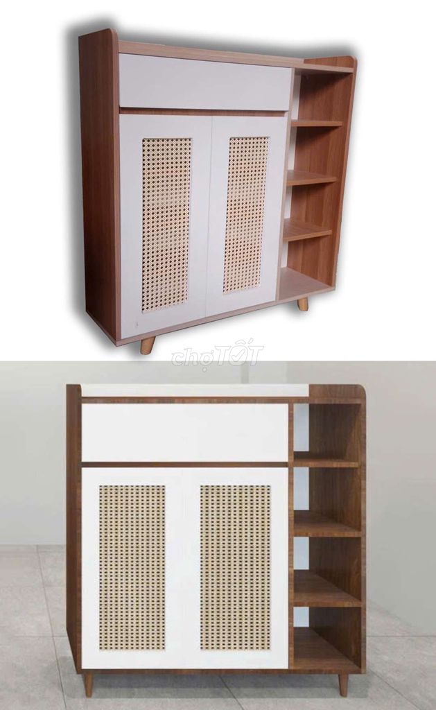 Tủ giày Gỗ công nghiệp Nâu, trắng Mới. Mua bán Tủ, kệ gia đình tại Thành phố Thủ Đức Tp Hồ Chí Minh được đăng bởi Linh Đang hình 1