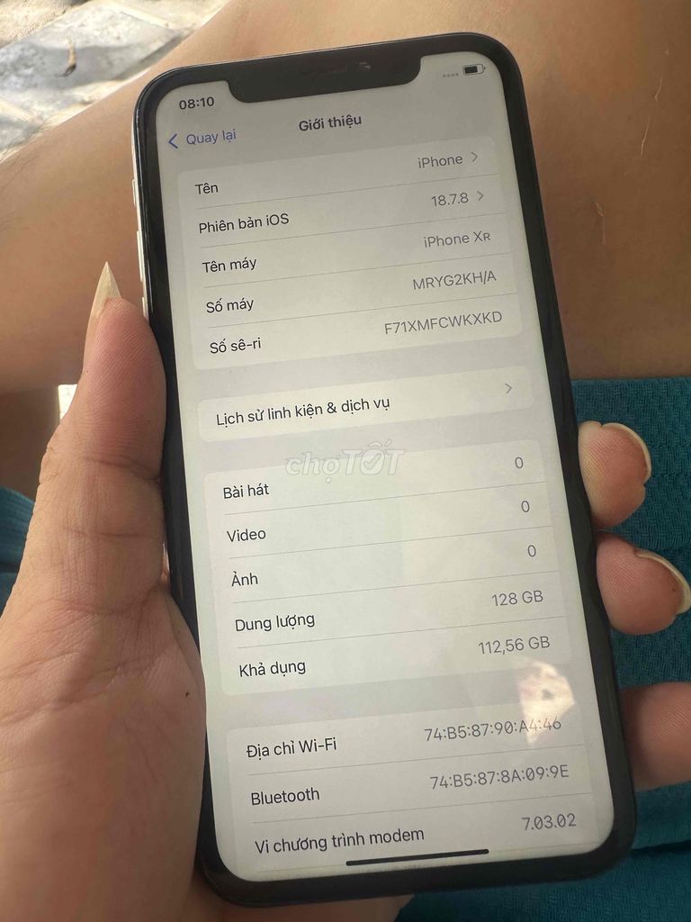 Apple iPhone XR 128GB Trắng Lỗi Face ID. Mua bán Điện thoại tại Quận Thanh Xuân Hà Nội được đăng bởi Anh Đức hình 1