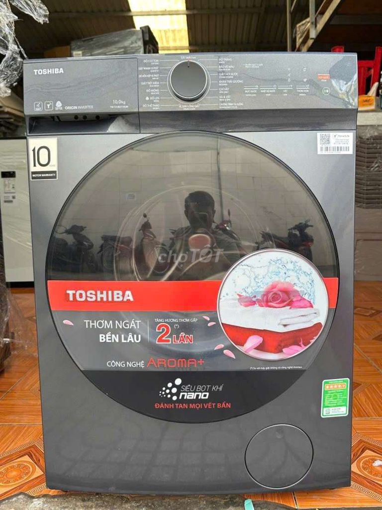 Máy giặt Toshiba 10kg Inverter, 2 năm bh hãng. Mua bán Máy giặt tại Quận 4 Tp Hồ Chí Minh được đăng bởi ĐIỆN MÁY GIÁ KHO hình 1