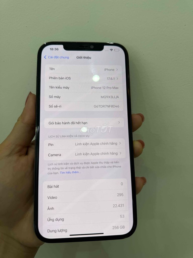Bán 12 promax cũ 256Gb. Mua bán Điện thoại tại Quận Sơn Trà Đà Nẵng được đăng bởi Tên chưa cung cấp hình 1