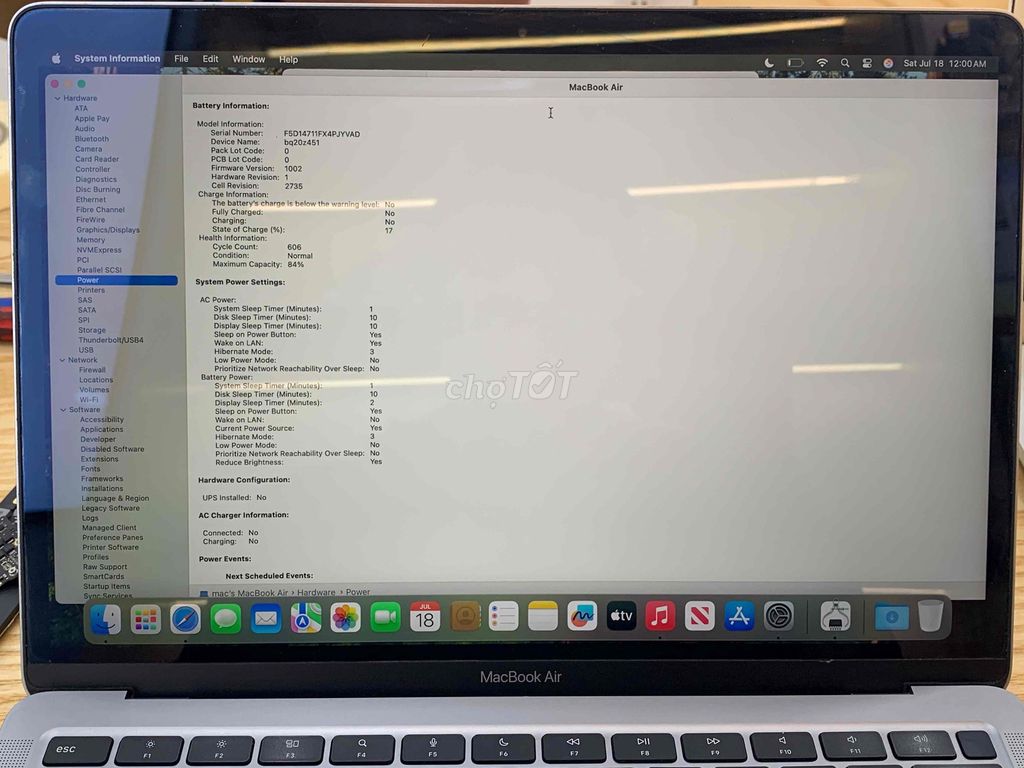 Apple MacBook Air M1 8/256GB Xám. Mua bán Laptop tại Quận 3 Tp Hồ Chí Minh được đăng bởi Tố Tâm hình 1