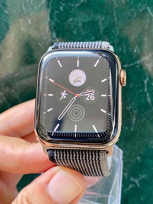 Apple Watch Sr 4:44 Bản Thép Gold Esim Zin 100%