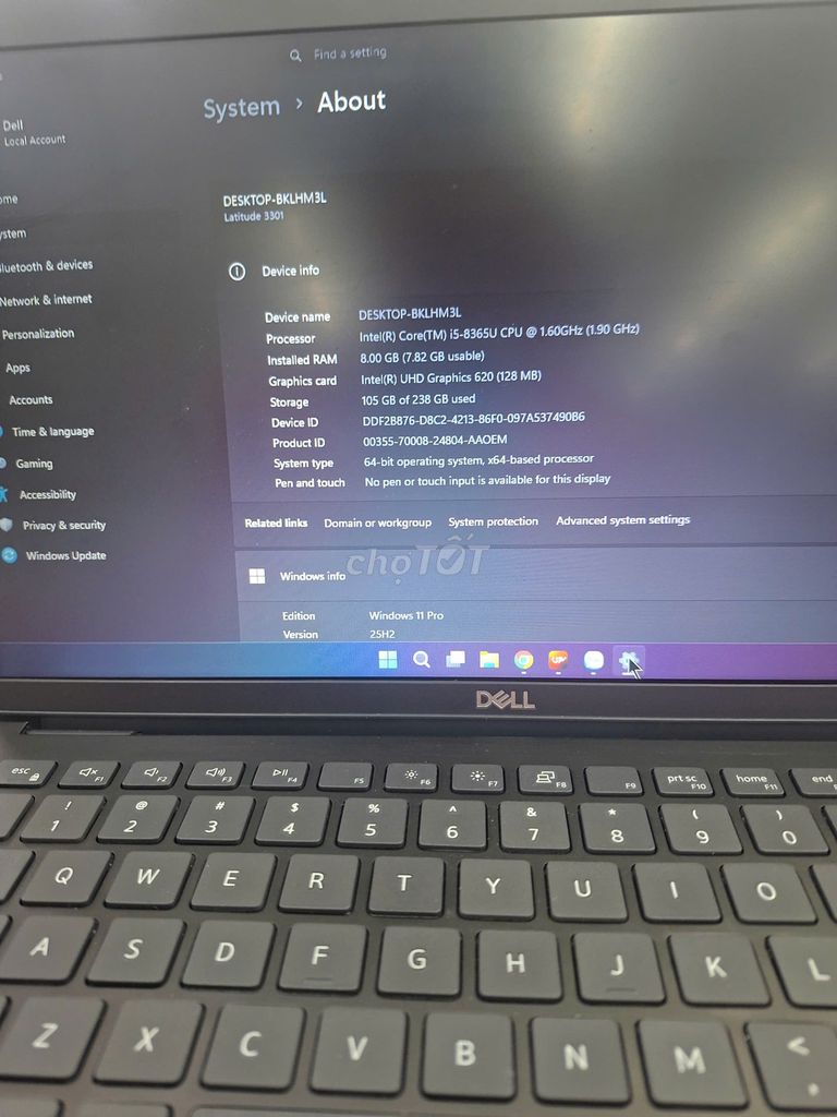 Dell Latitude 3301 i5-8365U 8GB/128GB SSD Đen. Mua bán Laptop tại Quận Gò Vấp Tp Hồ Chí Minh được đăng bởi anh tran hình 1