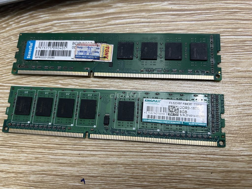 RAM3 8GB 1600MHz. Mua bán Linh kiện (RAM, Card...) tại Quận Tây Hồ Hà Nội được đăng bởi MayTinhGiaReHaNoi hình 1