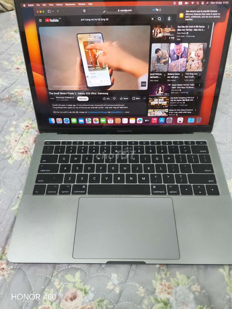 Apple Macbook Pro 2017 Core i7 13 inch 16GB/512GB. Mua bán Laptop tại Quận Hai Bà Trưng Hà Nội được đăng bởi me chip hình 1