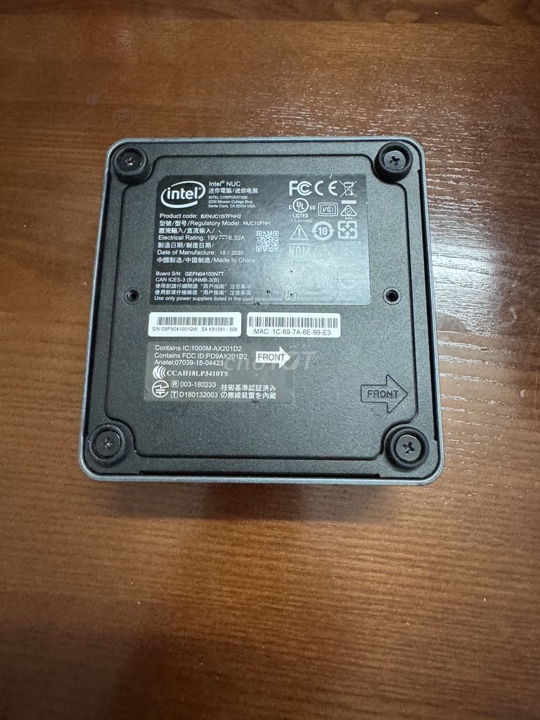 Mini PC Intel NUC Gen 10, Core i7, Ram 8, Ssd 250