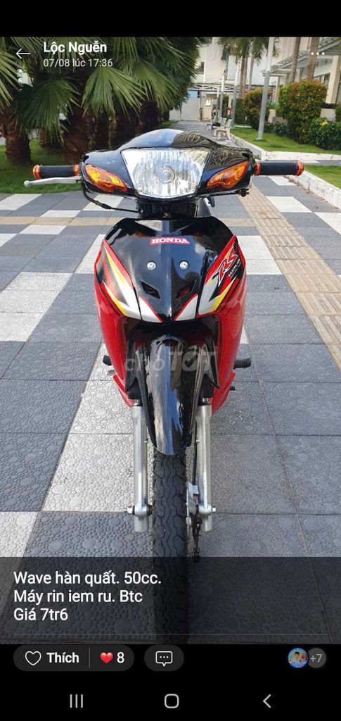 Wave 50cc  Xe moi don dep.. Mua bán Xe máy tại Quận 7 Tp Hồ Chí Minh được đăng bởi Nguyễn văn lộc hình 1