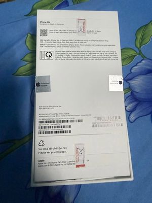 Apple iPhone 16e 128GB Trắng 2025