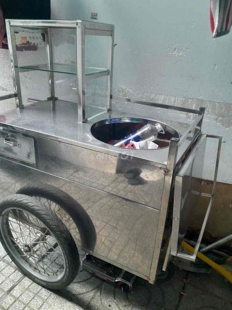Xe bán hàng rong Inox Bạc 80%. Mua bán Đồ chuyên dụng, Giống nuôi trồng tại Quận Tân Bình Tp Hồ Chí Minh được đăng bởi Mỹ Trúc hình 1
