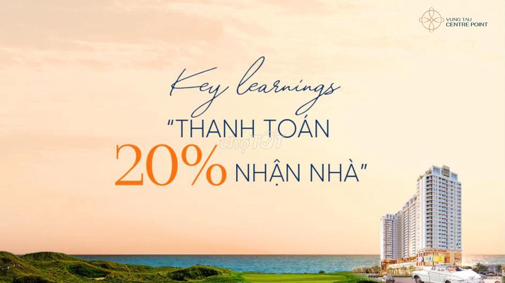 Nhà cạnh biển sở hữu lâu dài - Thanh toán 20% nhận nhà