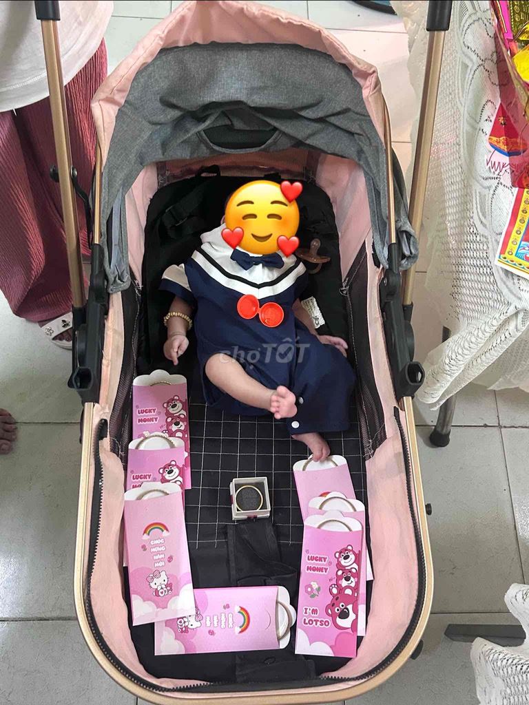 Xe nôi đẩy màu Be, đã sử dụng còn mới. Mua bán Mẹ và bé tại Quận Bình Thạnh Tp Hồ Chí Minh được đăng bởi Ngọc Hân hình 1